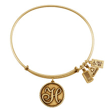 Load image into Gallery viewer, Wind & Fire Love Letter 'H' Charm Bangle