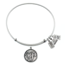 Load image into Gallery viewer, Wind & Fire Love Letter 'P' Charm Bangle