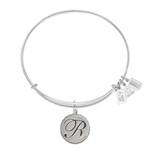 Load image into Gallery viewer, Wind &amp; Fire Love Letter &#39;R&#39; Charm Bangle
