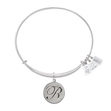 Load image into Gallery viewer, Wind & Fire Love Letter 'R' Charm Bangle