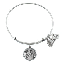 Load image into Gallery viewer, Wind & Fire Love Letter 'R' Charm Bangle