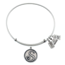 Load image into Gallery viewer, Wind & Fire Love Letter 'S' Charm Bangle