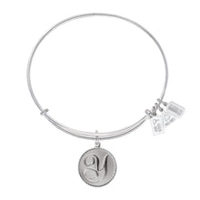 Load image into Gallery viewer, Wind & Fire Love Letter 'Y' Charm Bangle