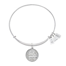 Load image into Gallery viewer, Wind & Fire Live Love Laugh Charm Bangle