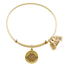 Load image into Gallery viewer, Wind & Fire Endless Knot Charm Bangle