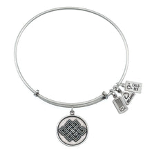Load image into Gallery viewer, Wind & Fire Endless Knot Charm Bangle