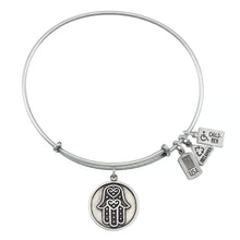 Load image into Gallery viewer, Wind & Fire Hamsa Charm Bangle