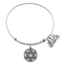 Load image into Gallery viewer, Wind & Fire Star of David (Jewish Star) Charm Bangle