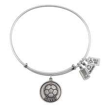 Load image into Gallery viewer, Wind & Fire Soccer Ball Charm Bangle