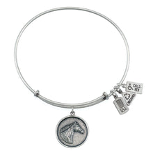 Load image into Gallery viewer, Wind & Fire Horse Head Charm Bangle