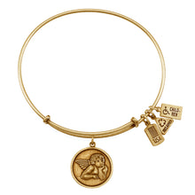 Load image into Gallery viewer, Wind & Fire Raphael Angel Charm Bangle
