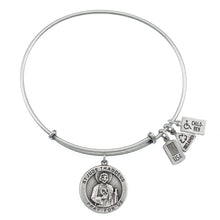 Load image into Gallery viewer, Wind & Fire Saint Jude Medal Charm Bangle