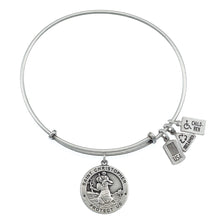 Load image into Gallery viewer, Wind & Fire Saint Christopher Medal Charm Bangle