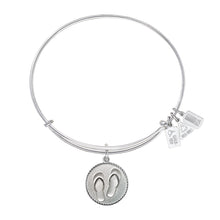Load image into Gallery viewer, Wind & Fire Flip Flops Charm Bangle