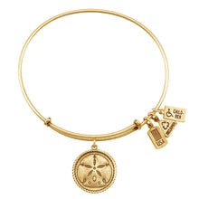 Load image into Gallery viewer, Wind & Fire Sand Dollar Charm Bangle