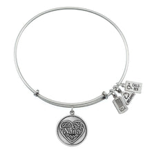 Load image into Gallery viewer, Wind & Fire Nana Filigree Heart Charm Bangle