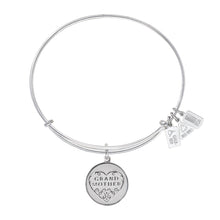 Load image into Gallery viewer, Wind & Fire Grandmother Filigree Heart Charm Bangle