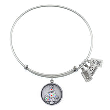 Load image into Gallery viewer, Wind &amp; Fire Christmas Tree &#39;Merry Christmas&#39; Enameled Charm Bangle
