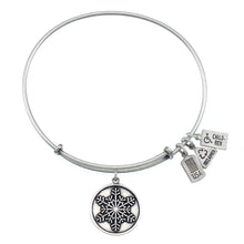 Load image into Gallery viewer, Wind & Fire Snowflake Charm Bangle
