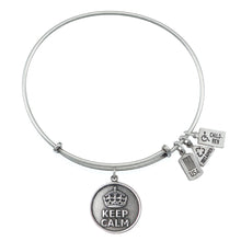 Load image into Gallery viewer, Wind & Fire Keep Calm Charm Bangle
