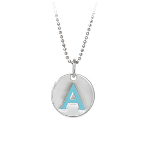 Wind & Fire Turquoise "A" Sterling Silver Necklace