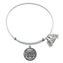 Load image into Gallery viewer, Wind & Fire Lacrosse Charm Bangle