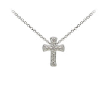 Load image into Gallery viewer, Wind & Fire Filigree Cross Sterling Silver Dainty Necklace