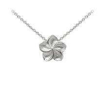 Load image into Gallery viewer, Wind & Fire Plumeria Sterling Silver Dainty Necklace