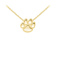 Load image into Gallery viewer, Wind & Fire Paw Print Sterling Silver Dainty Necklace