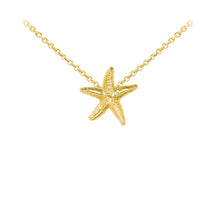Load image into Gallery viewer, Wind & Fire Starfish Sterling Silver Dainty Necklace