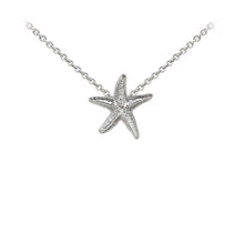 Load image into Gallery viewer, Wind & Fire Starfish Sterling Silver Dainty Necklace