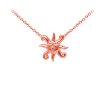 Load image into Gallery viewer, Wind & Fire Sun with Face Sterling Silver Dainty Necklace