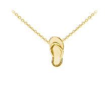 Load image into Gallery viewer, Wind & Fire Flip Flop Sterling Silver Dainty Necklace
