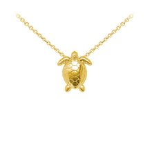 Load image into Gallery viewer, Wind & Fire Sea Turtle Sterling Silver Dainty Necklace