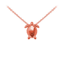 Load image into Gallery viewer, Wind & Fire Sea Turtle Sterling Silver Dainty Necklace