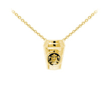 Load image into Gallery viewer, Wind & Fire Coffee Cup Sterling Silver Dainty Necklace