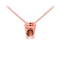 Load image into Gallery viewer, Wind & Fire Coffee Cup Sterling Silver Dainty Necklace