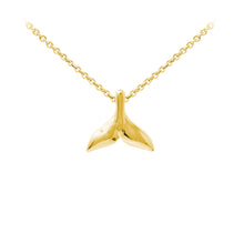 Load image into Gallery viewer, Wind & Fire Whale Tail Sterling Silver Dainty Necklace