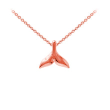 Load image into Gallery viewer, Wind & Fire Whale Tail Sterling Silver Dainty Necklace