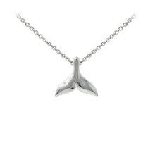 Load image into Gallery viewer, Wind & Fire Whale Tail Sterling Silver Dainty Necklace