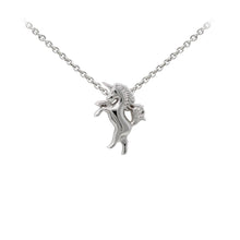 Load image into Gallery viewer, Wind & Fire Unicorn Sterling Silver Dainty Necklace