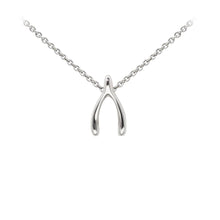 Load image into Gallery viewer, Wind & Fire Wishbone Sterling Silver Dainty Necklace