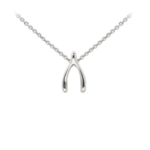 Wind & Fire Wishbone Sterling Silver Dainty Necklace