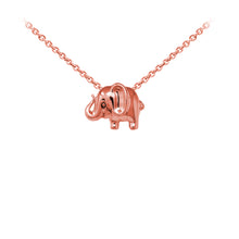 Load image into Gallery viewer, Wind & Fire Elephant Sterling Silver Dainty Necklace
