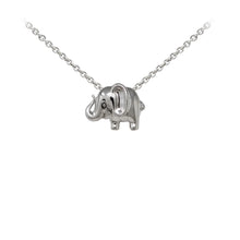 Load image into Gallery viewer, Wind & Fire Elephant Sterling Silver Dainty Necklace