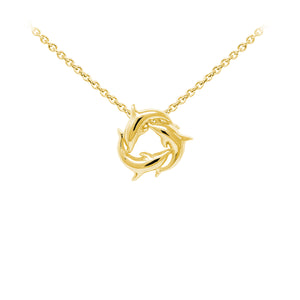 Wind & Fire Dolphins Sterling Silver Dainty Necklace