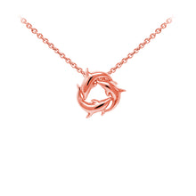 Load image into Gallery viewer, Wind & Fire Dolphins Sterling Silver Dainty Necklace
