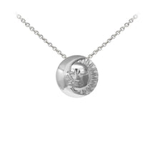 Load image into Gallery viewer, Wind & Fire Celestial Moon & Sun Sterling Silver Dainty Necklace