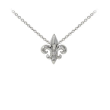 Load image into Gallery viewer, Wind & Fire Fleur-de-Lis Sterling Silver Dainty Necklace