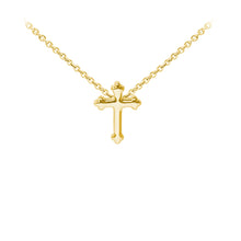 Load image into Gallery viewer, Wind & Fire Fancy Cross Sterling Silver Dainty Necklace